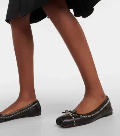 Christian Louboutin Mamadrague Spikes embellished leather ballet flats | Thumbnail 6 Christian Louboutin Mamadrague Spikes embellished leather ballet flats | Thumbnail 6