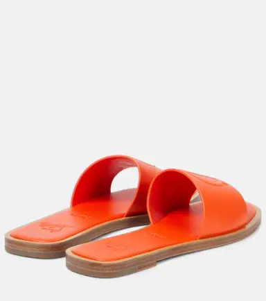 Christian Louboutin CL embossed leather mules | Thumbnail 3 Christian Louboutin CL embossed leather mules | Thumbnail 3