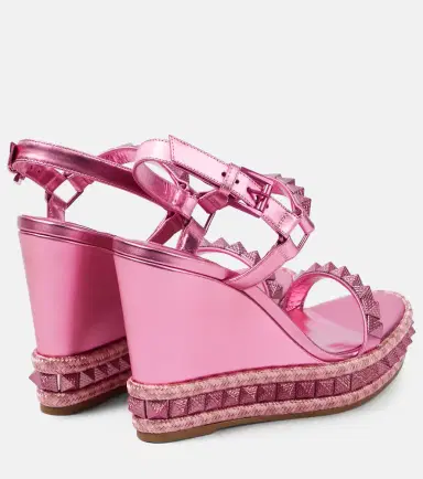 Christian Louboutin Pyra Clou leather espadrille wedges | Thumbnail 2 Christian Louboutin Pyra Clou leather espadrille wedges | Thumbnail 2