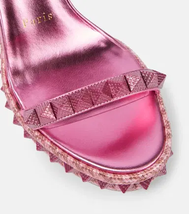 Christian Louboutin Pyra Clou leather espadrille wedges | Thumbnail 4 Christian Louboutin Pyra Clou leather espadrille wedges | Thumbnail 4