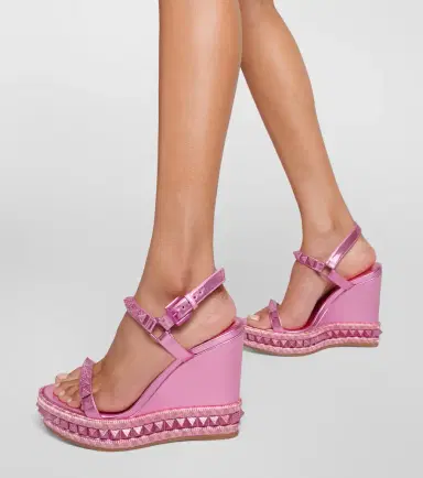 Christian Louboutin Pyra Clou leather espadrille wedges | Thumbnail 6 Christian Louboutin Pyra Clou leather espadrille wedges | Thumbnail 6