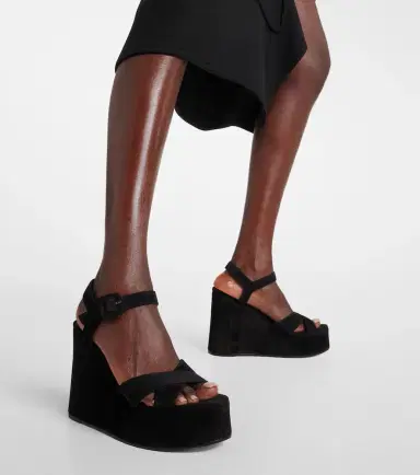 Christian Louboutin Supramariza 130 velvet wedge sandals | Thumbnail 6 Christian Louboutin Supramariza 130 velvet wedge sandals | Thumbnail 6