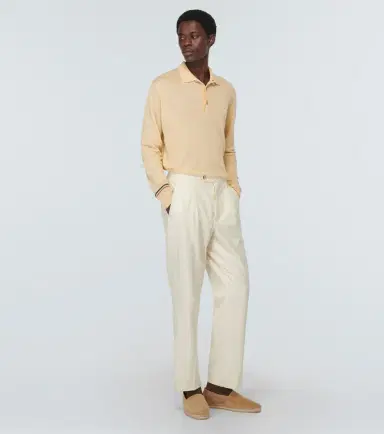 Etro Linen and cotton polo sweater | Thumbnail 6 Etro Linen and cotton polo sweater | Thumbnail 6
