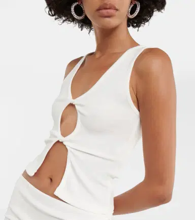 Christopher Esber Cutout jersey tank top | Thumbnail 3 Christopher Esber Cutout jersey tank top | Thumbnail 3
