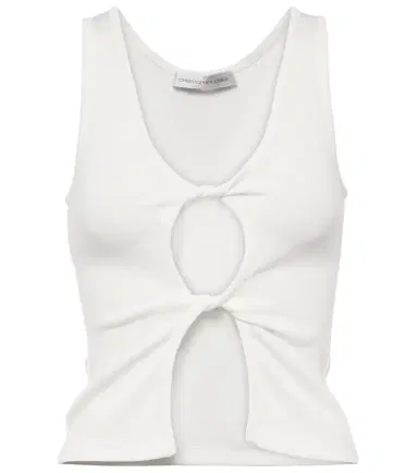 Christopher Esber Cutout jersey tank top | Thumbnail 1 Christopher Esber Cutout jersey tank top | Thumbnail 1