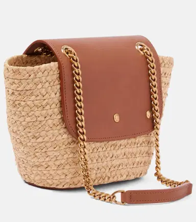 Saint Laurent Manon Mini raffia and leather shoulder bag | Thumbnail 2 Saint Laurent Manon Mini raffia and leather shoulder bag | Thumbnail 2