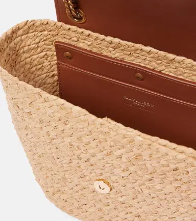 Saint Laurent Manon Mini raffia and leather shoulder bag | Thumbnail 4 Saint Laurent Manon Mini raffia and leather shoulder bag | Thumbnail 4