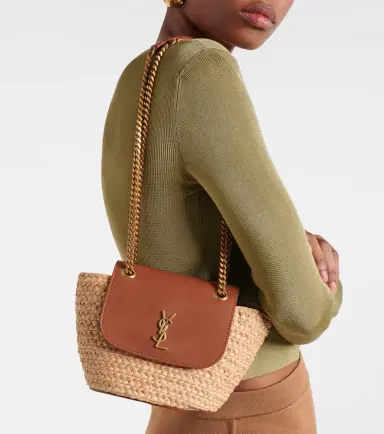 Saint Laurent Manon Mini raffia and leather shoulder bag | Thumbnail 6 Saint Laurent Manon Mini raffia and leather shoulder bag | Thumbnail 6