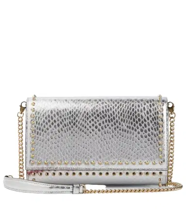 Christian Louboutin Paloma snake-effect leather clutch | Thumbnail 1 Christian Louboutin Paloma snake-effect leather clutch | Thumbnail 1