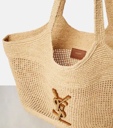 Saint Laurent Icare Maxi crochet raffia shopper | Thumbnail 3 Saint Laurent Icare Maxi crochet raffia shopper | Thumbnail 3