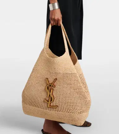Saint Laurent Icare Maxi crochet raffia shopper | Thumbnail 5 Saint Laurent Icare Maxi crochet raffia shopper | Thumbnail 5