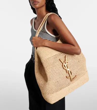 Saint Laurent Icare Maxi crochet raffia shopper | Thumbnail 6 Saint Laurent Icare Maxi crochet raffia shopper | Thumbnail 6