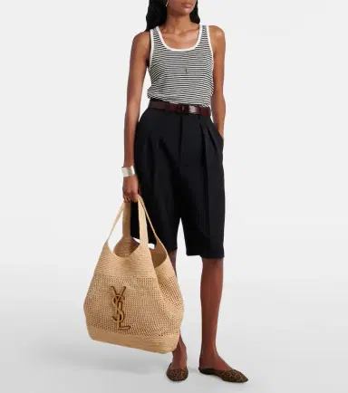 Saint Laurent Icare Maxi crochet raffia shopper | Thumbnail 7 Saint Laurent Icare Maxi crochet raffia shopper | Thumbnail 7