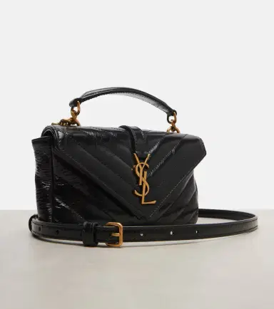 Saint Laurent College Mini metalassé leather shoulder bag | Thumbnail 4 Saint Laurent College Mini metalassé leather shoulder bag | Thumbnail 4