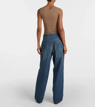 Maison Margiela Americana mid-rise wide-leg jeans | Thumbnail 4 Maison Margiela Americana mid-rise wide-leg jeans | Thumbnail 4