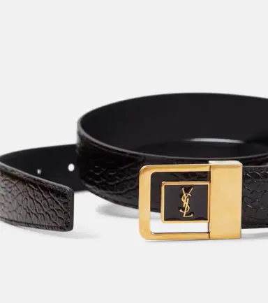 Saint Laurent La 66 croc-effect leather belt | Thumbnail 2 Saint Laurent La 66 croc-effect leather belt | Thumbnail 2