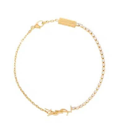 Saint Laurent Cassandre embellished bracelet | Thumbnail 1 Saint Laurent Cassandre embellished bracelet | Thumbnail 1