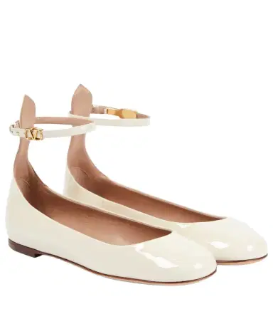 Valentino Garavani Tan-Go patent leather ballet flats | Thumbnail 1 Valentino Garavani Tan-Go patent leather ballet flats | Thumbnail 1
