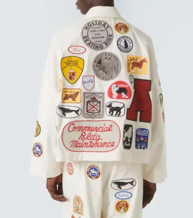 Bode Cambridge patch-appliqué cotton canvas jacket | Thumbnail 2 Bode Cambridge patch-appliqué cotton canvas jacket | Thumbnail 2
