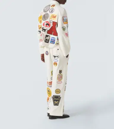 Bode Cambridge patch-appliqué cotton canvas jacket | Thumbnail 4 Bode Cambridge patch-appliqué cotton canvas jacket | Thumbnail 4