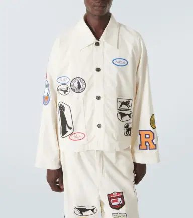 Bode Cambridge patch-appliqué cotton canvas jacket | Thumbnail 5 Bode Cambridge patch-appliqué cotton canvas jacket | Thumbnail 5
