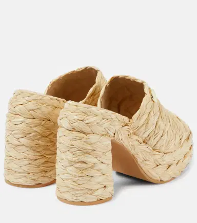Stella McCartney Skyla raffia-effect platform mules | Thumbnail 2 Stella McCartney Skyla raffia-effect platform mules | Thumbnail 2