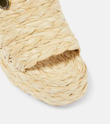 Stella McCartney Skyla raffia-effect platform mules | Thumbnail 4 Stella McCartney Skyla raffia-effect platform mules | Thumbnail 4