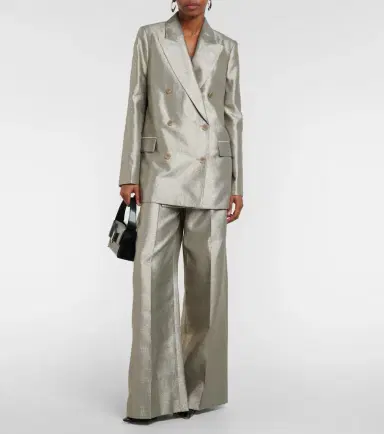 Joseph Chapone metallic oversized blazer | Thumbnail 4 Joseph Chapone metallic oversized blazer | Thumbnail 4