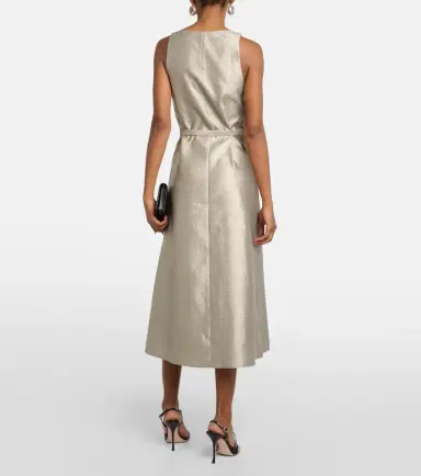 Joseph Desiree metallic midi dress | Thumbnail 5 Joseph Desiree metallic midi dress | Thumbnail 5