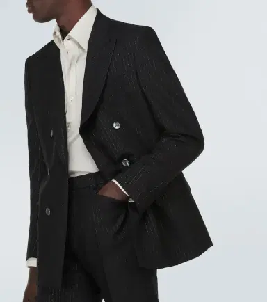 Tom Ford Atticus striped mohair-blend jacquard blazer | Thumbnail 2 Tom Ford Atticus striped mohair-blend jacquard blazer | Thumbnail 2