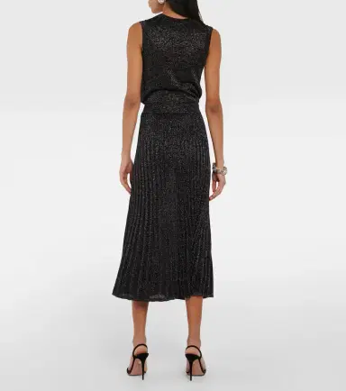 Joseph Ribbed-kit Lurex midi skirt | Thumbnail 5 Joseph Ribbed-kit Lurex midi skirt | Thumbnail 5