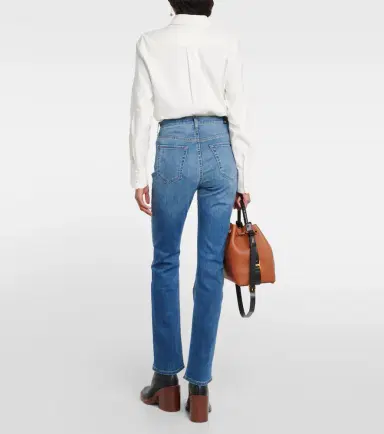 7 For All Mankind High-rise slim jeans | Thumbnail 2 7 For All Mankind High-rise slim jeans | Thumbnail 2