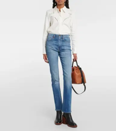 7 For All Mankind High-rise slim jeans | Thumbnail 3 7 For All Mankind High-rise slim jeans | Thumbnail 3
