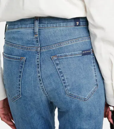 7 For All Mankind High-rise slim jeans | Thumbnail 5 7 For All Mankind High-rise slim jeans | Thumbnail 5