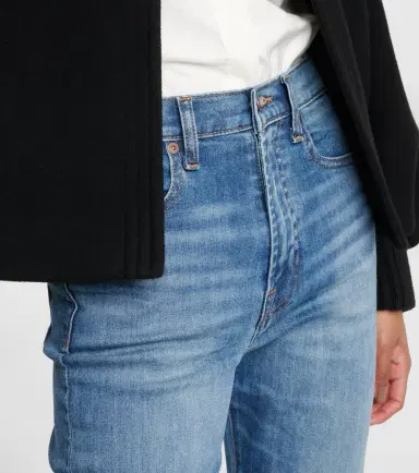 7 For All Mankind High-rise slim jeans | Thumbnail 7 7 For All Mankind High-rise slim jeans | Thumbnail 7