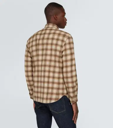Tom Ford Checked cotton blend Oxford shirt | Thumbnail 6 Tom Ford Checked cotton blend Oxford shirt | Thumbnail 6