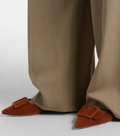 Manolo Blahnik Maysale suede ballet flats | Thumbnail 2 Manolo Blahnik Maysale suede ballet flats | Thumbnail 2