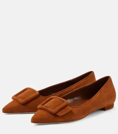 Manolo Blahnik Maysale suede ballet flats | Thumbnail 5 Manolo Blahnik Maysale suede ballet flats | Thumbnail 5
