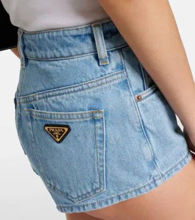 Prada High-rise denim shorts | Thumbnail 2 Prada High-rise denim shorts | Thumbnail 2