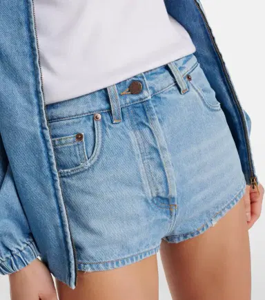 Prada High-rise denim shorts | Thumbnail 5 Prada High-rise denim shorts | Thumbnail 5