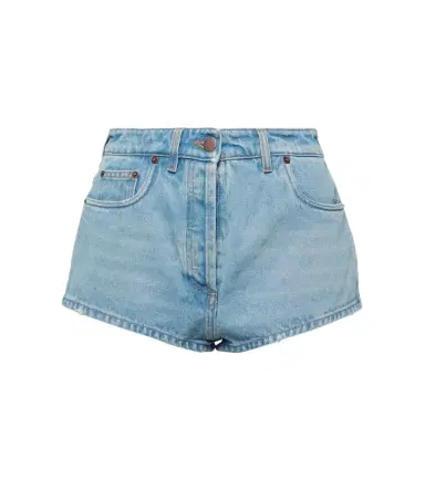 Prada High-rise denim shorts | Thumbnail 1 Prada High-rise denim shorts | Thumbnail 1