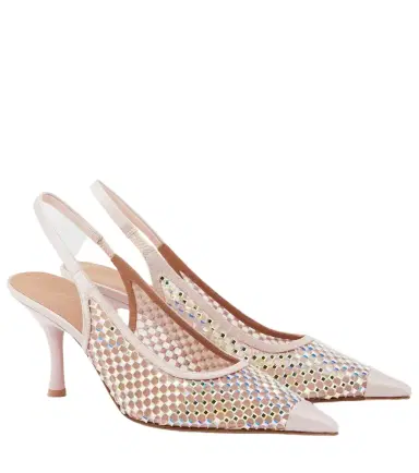 Malone Souliers Vesper 70 embellished slingback pumps | Thumbnail 1 Malone Souliers Vesper 70 embellished slingback pumps | Thumbnail 1