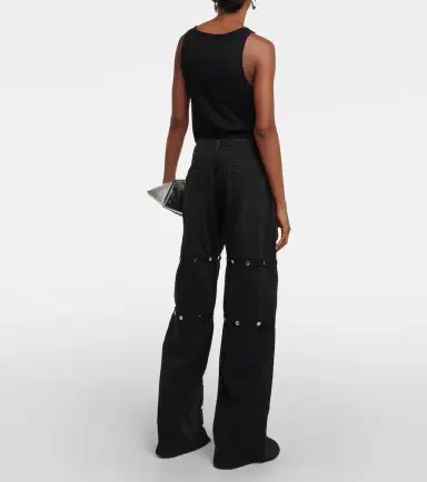 The Attico Studded convertible low-rise straight jeans | Thumbnail 2 The Attico Studded convertible low-rise straight jeans | Thumbnail 2