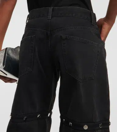 The Attico Studded convertible low-rise straight jeans | Thumbnail 7 The Attico Studded convertible low-rise straight jeans | Thumbnail 7