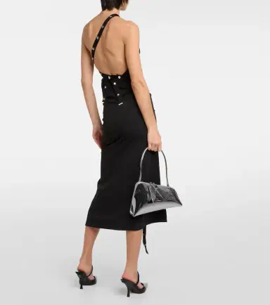 The Attico Embellished jersey midi dress | Thumbnail 2 The Attico Embellished jersey midi dress | Thumbnail 2