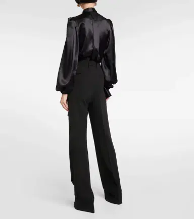 Dolce & Gabbana Milano high-rise jersey flared pants | Thumbnail 2 Dolce & Gabbana Milano high-rise jersey flared pants | Thumbnail 2