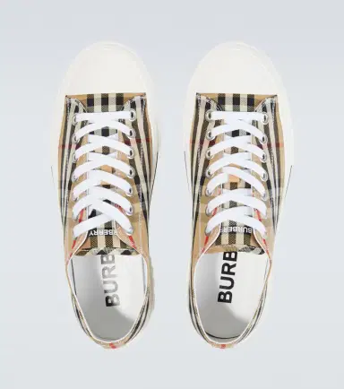 Burberry Check canvas sneakers | Thumbnail 6 Burberry Check canvas sneakers | Thumbnail 6