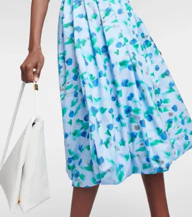 Marni Floral cotton poplin midi dress | Thumbnail 4 Marni Floral cotton poplin midi dress | Thumbnail 4