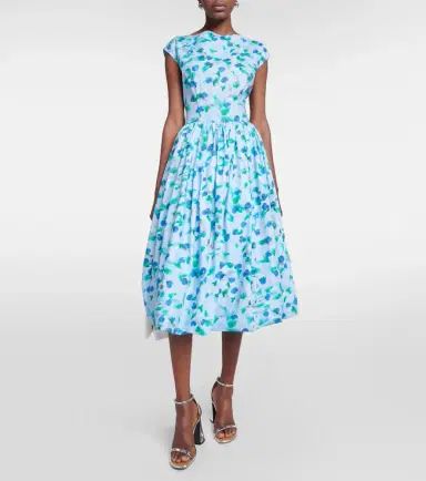 Marni Floral cotton poplin midi dress | Thumbnail 5 Marni Floral cotton poplin midi dress | Thumbnail 5