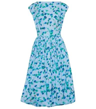 Marni Floral cotton poplin midi dress | Thumbnail 1 Marni Floral cotton poplin midi dress | Thumbnail 1